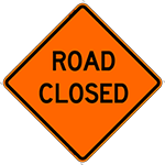Road closed notice