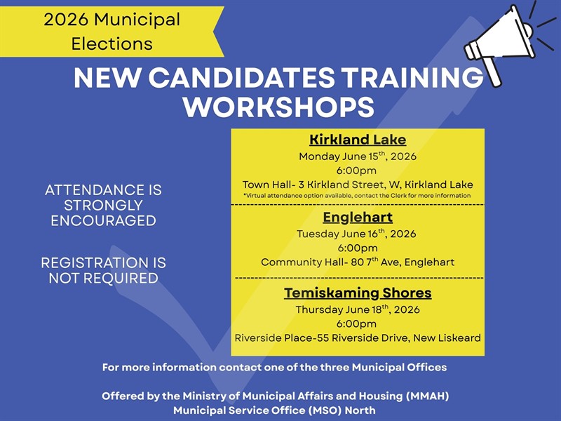 2026 Municipal Elections - New Candidates Training Workshops